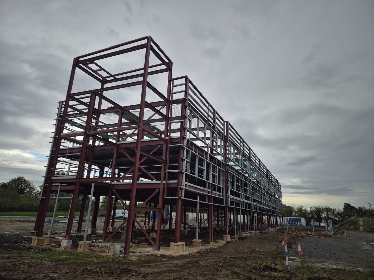 Premier Inn steel frame, Belfast International Airport